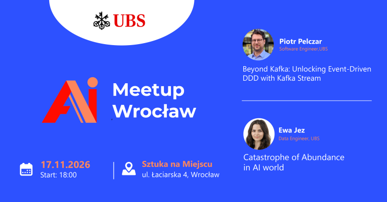 AI Meetup Wrocław, 17.11.2026, Sztuka na Miejscu, ul. Łaciarska 4