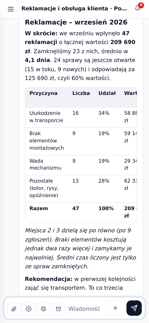 Aplikacja redAi w telefonie: ta sama rozmowa z asystentem